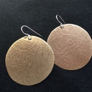 Brass earrings